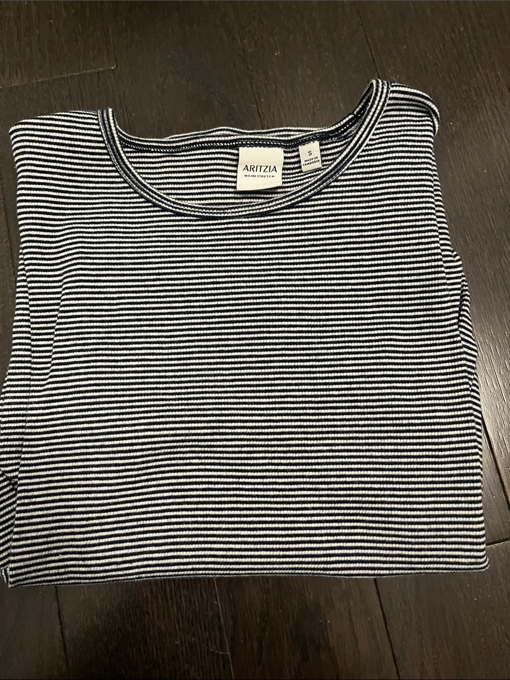 Aritzia Striped Tee Dress in Black and White